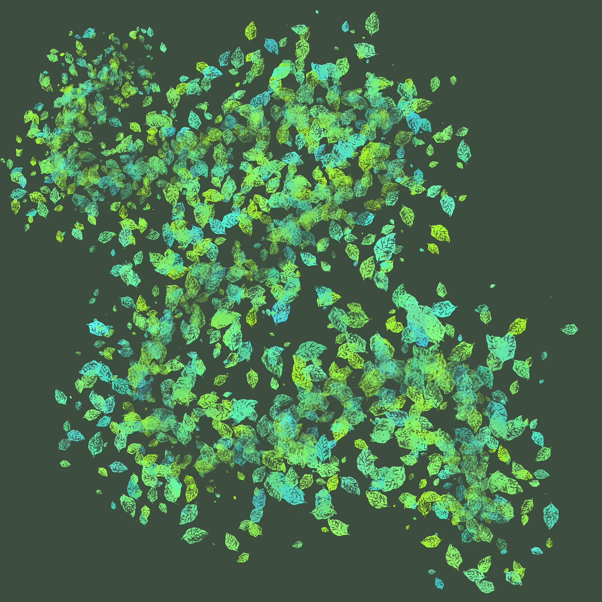 Handdrawn Leaf Scatter Brush product image (2)