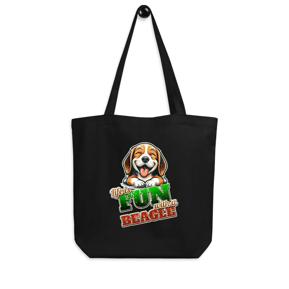 Fun Beagle Eco Tote Bag product image (8)
