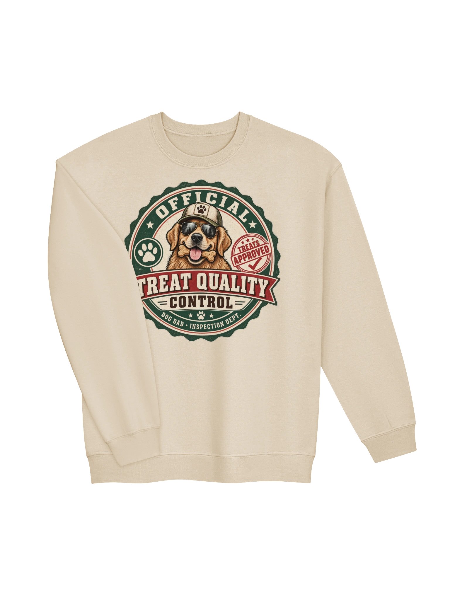 Official Treat Quality Control Crewneck Sweatshirt | Funny Dog Dad Gift product image (24)