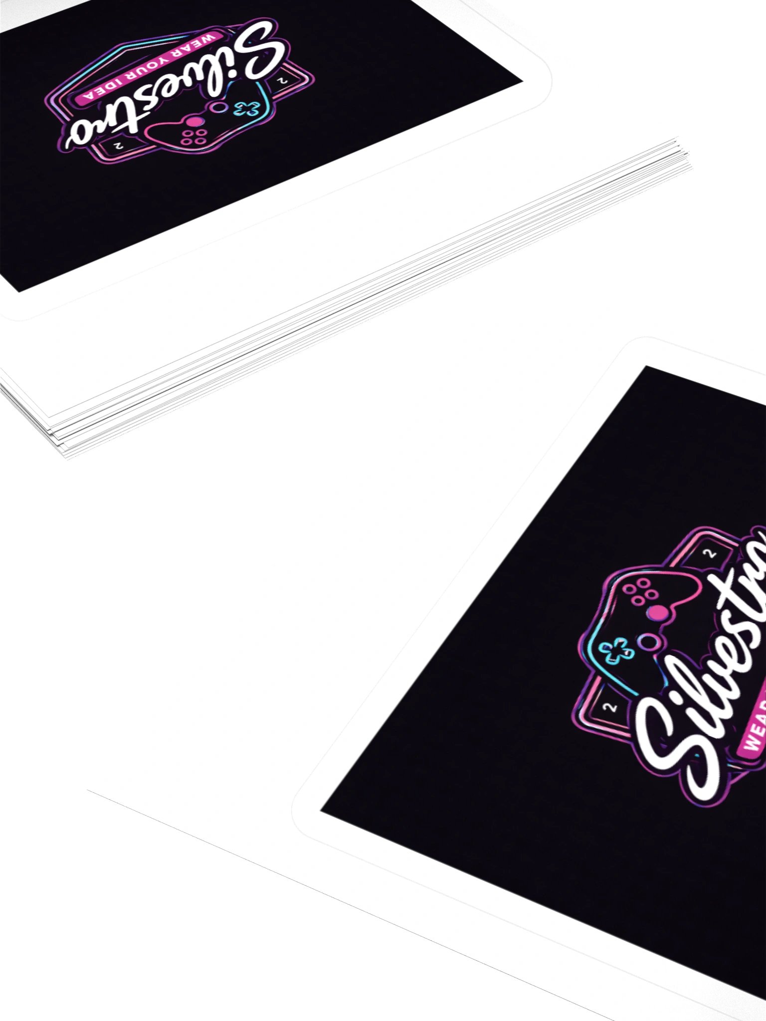 Neon Gamer Logo Kiss Cut Stickers product image (13)