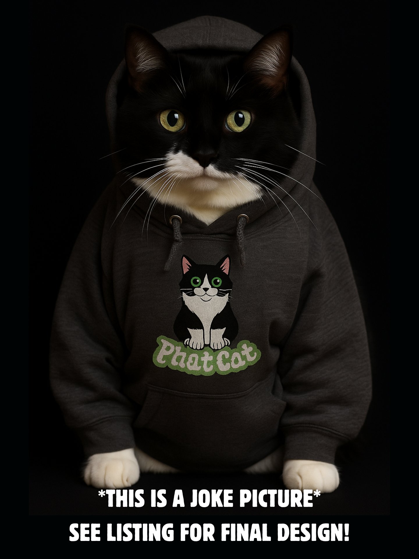 Phat Cat Hoodie (Green) product image (2)