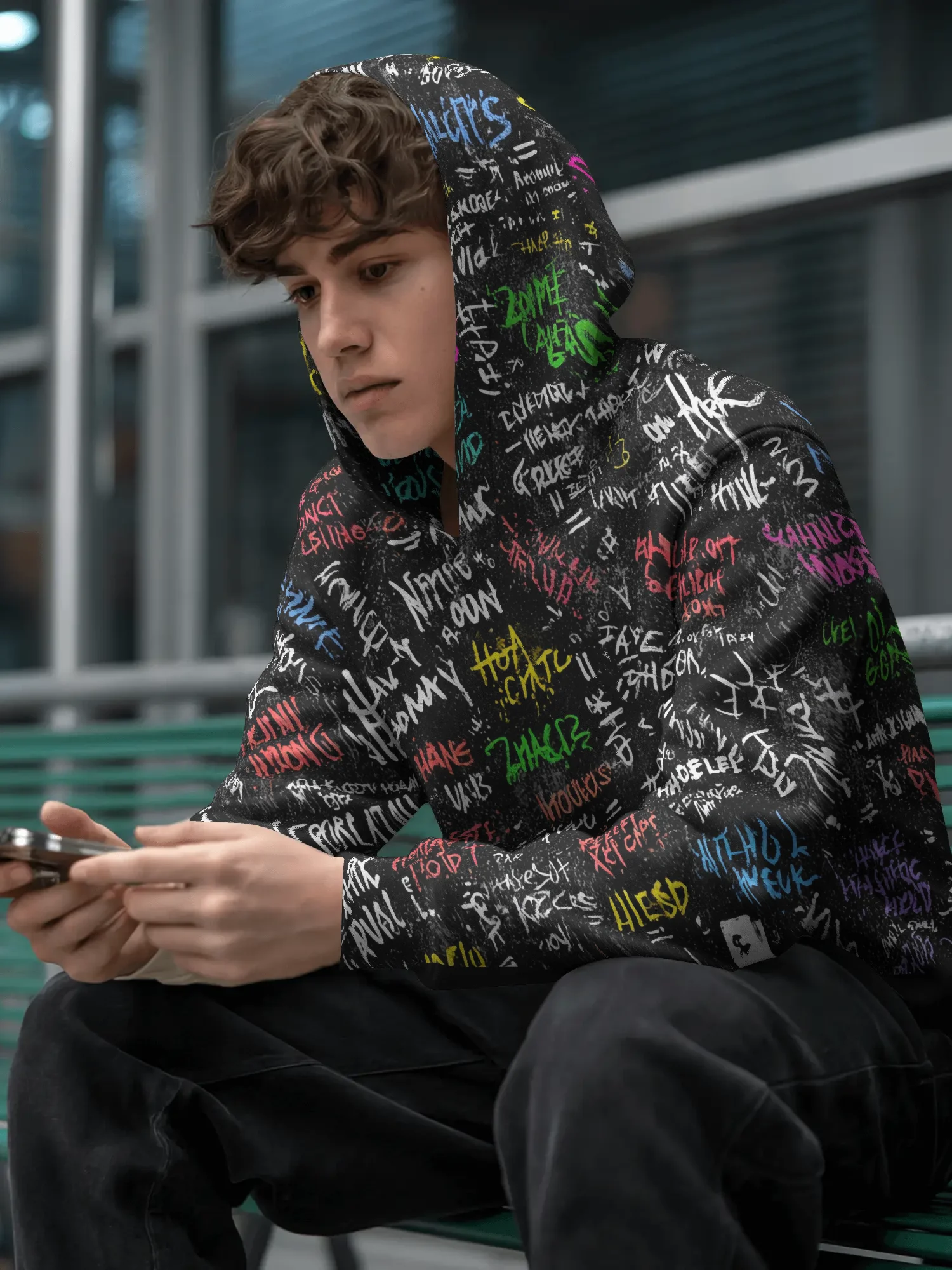 PSYCHO – Thought Loop Series - Canvas Hoodie product image (1)