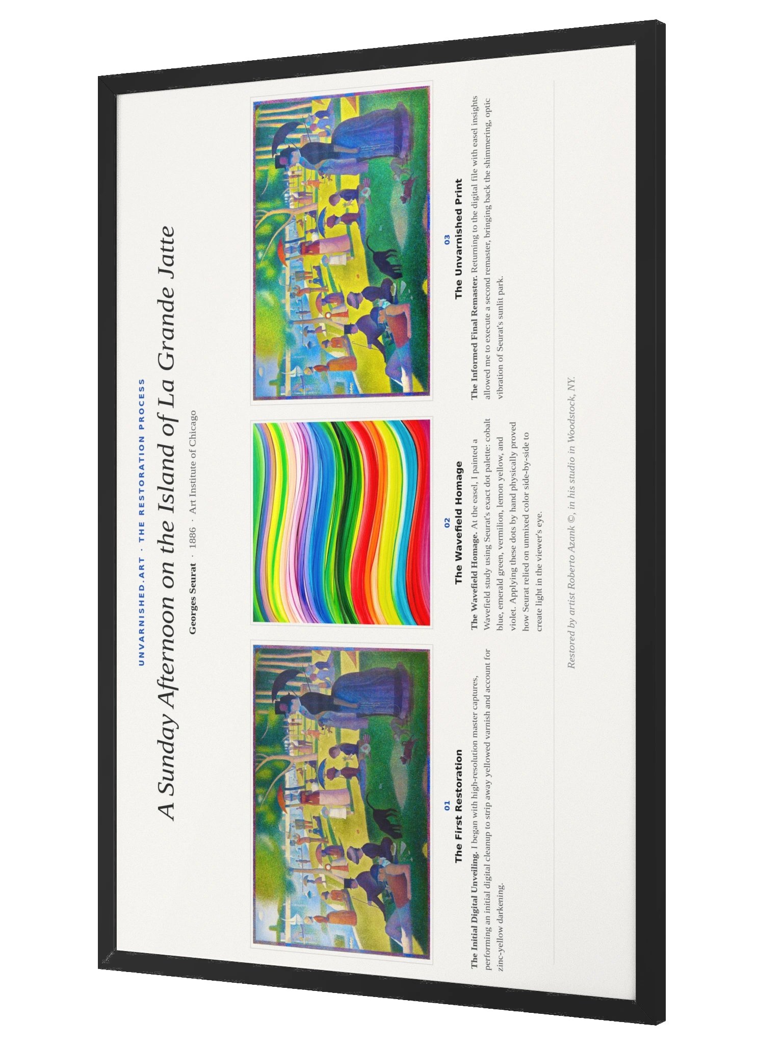 A Sunday Afternoon on the Island of La Grande Jatte — Framed Process Poster product image (3)