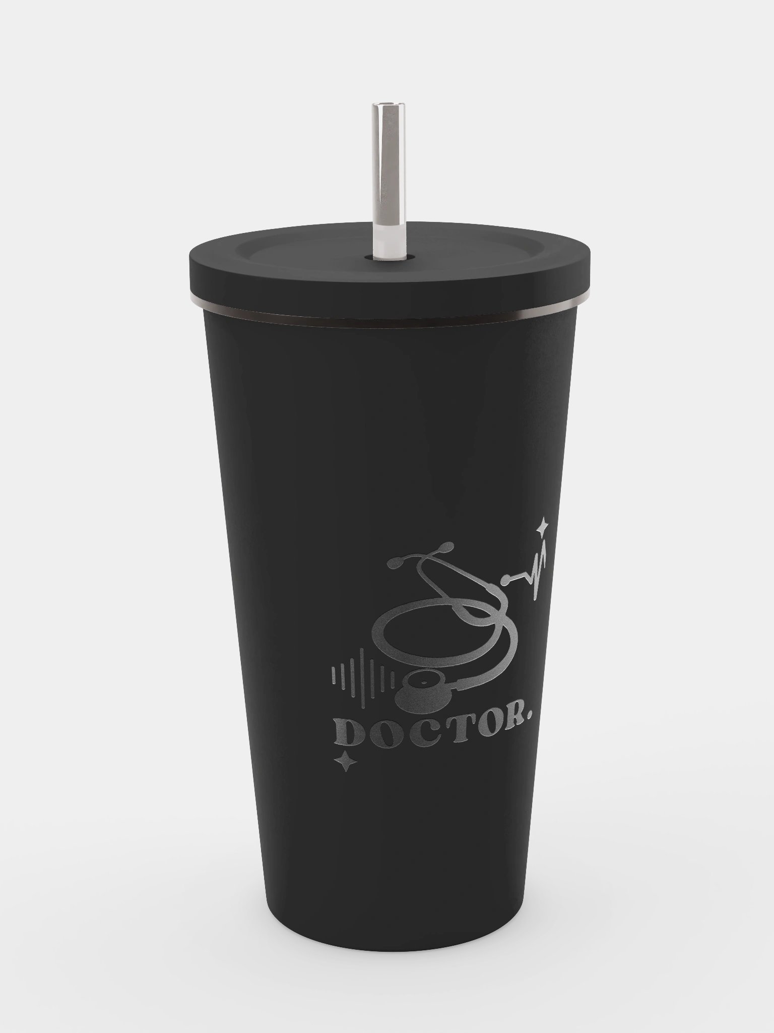 Stylish Doctor Insulated Tumbler with Straw product image (4)