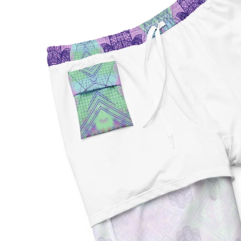 Mens Multicoloured Hamsa Hand Swim Shorts product image (9)