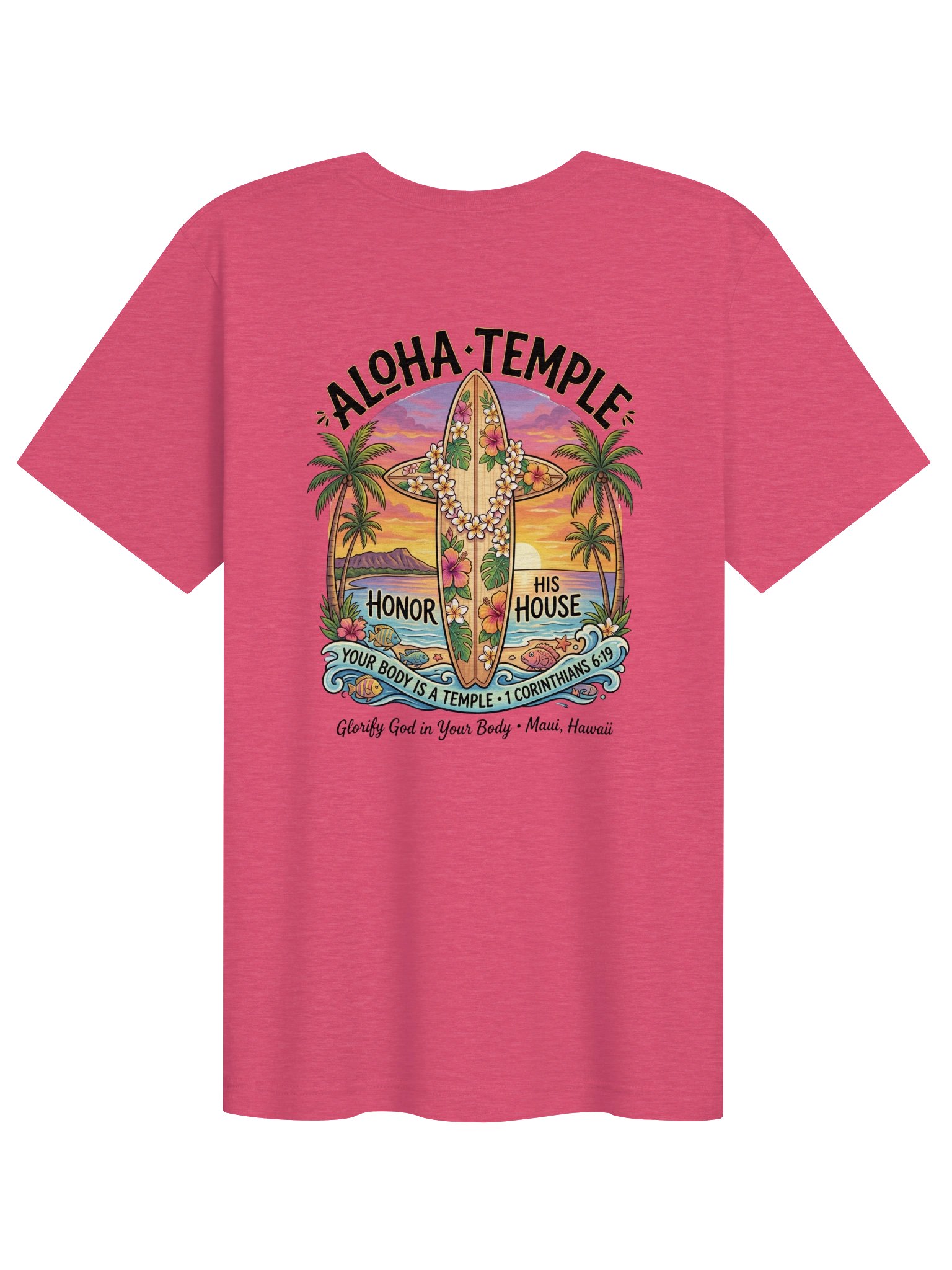 His House Unisex "Aloha Temple" T-Shirt product image (1)