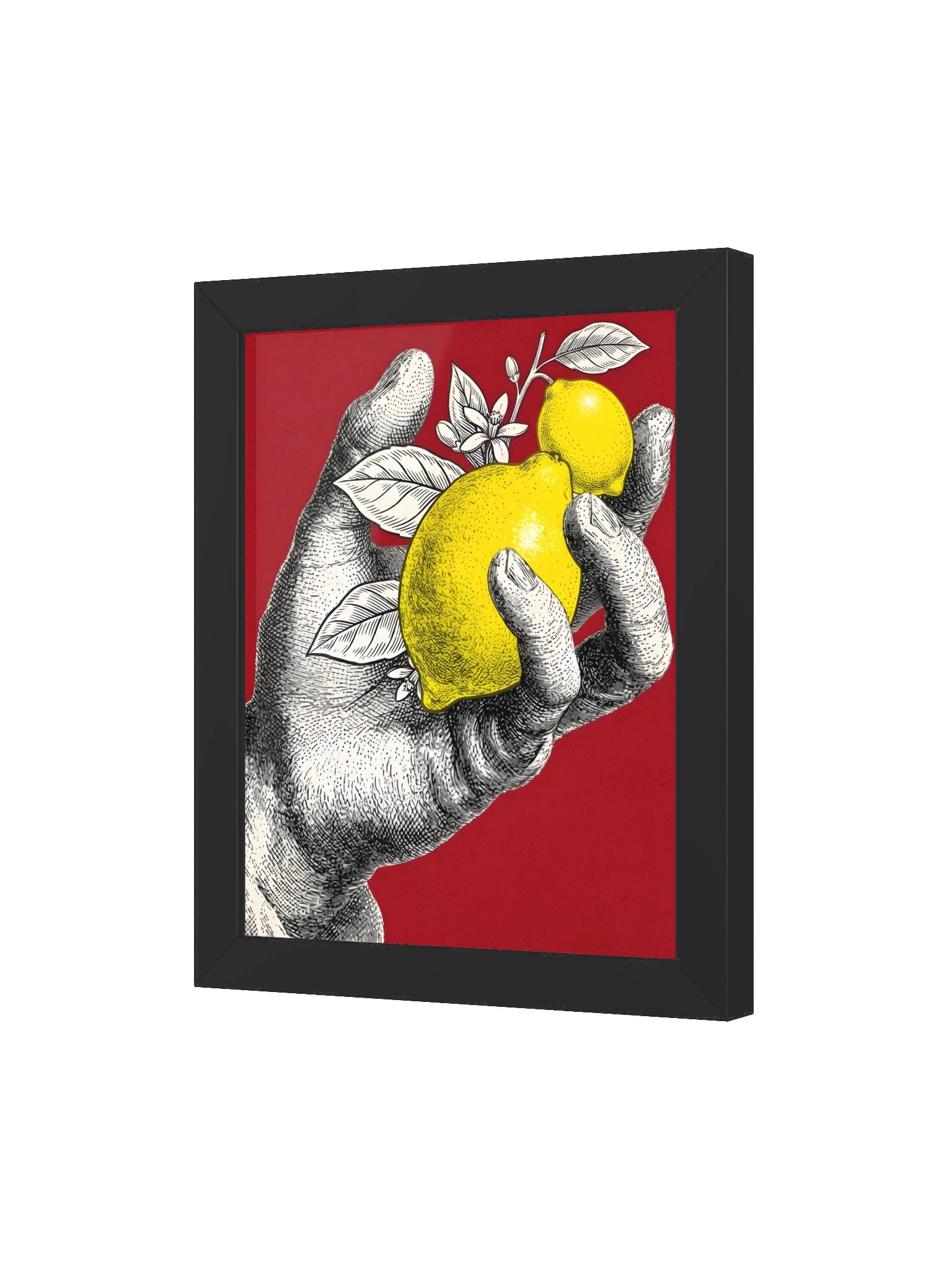Lemon Hand Framed Pop Art Poster product image (18)