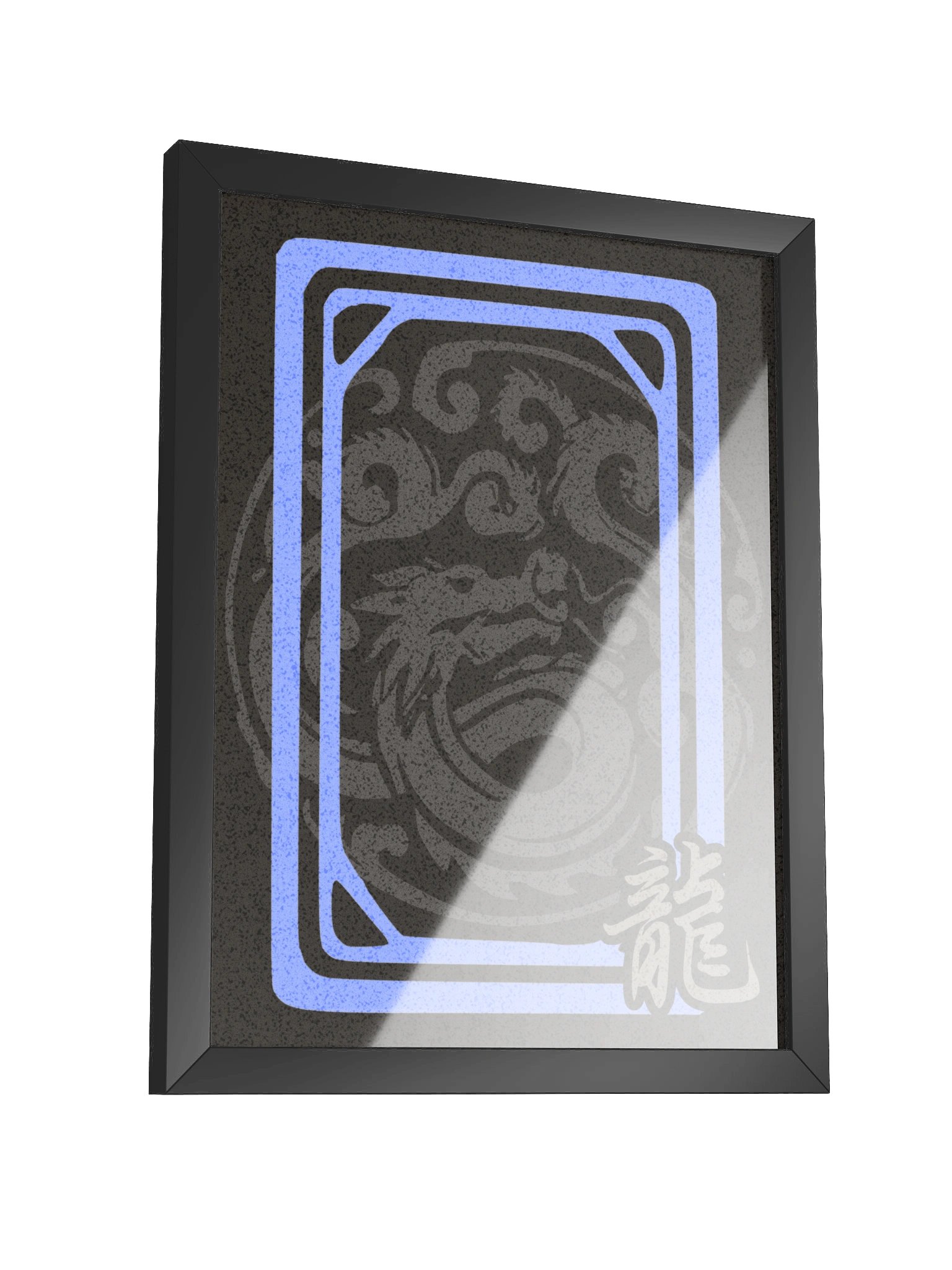 Mahjong White Dragon Board Game Room Poster - FRAMED product image (5)