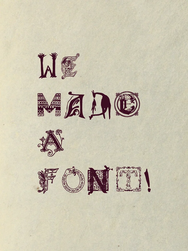 Collective Codex Illuminated Letter Font product image (1)