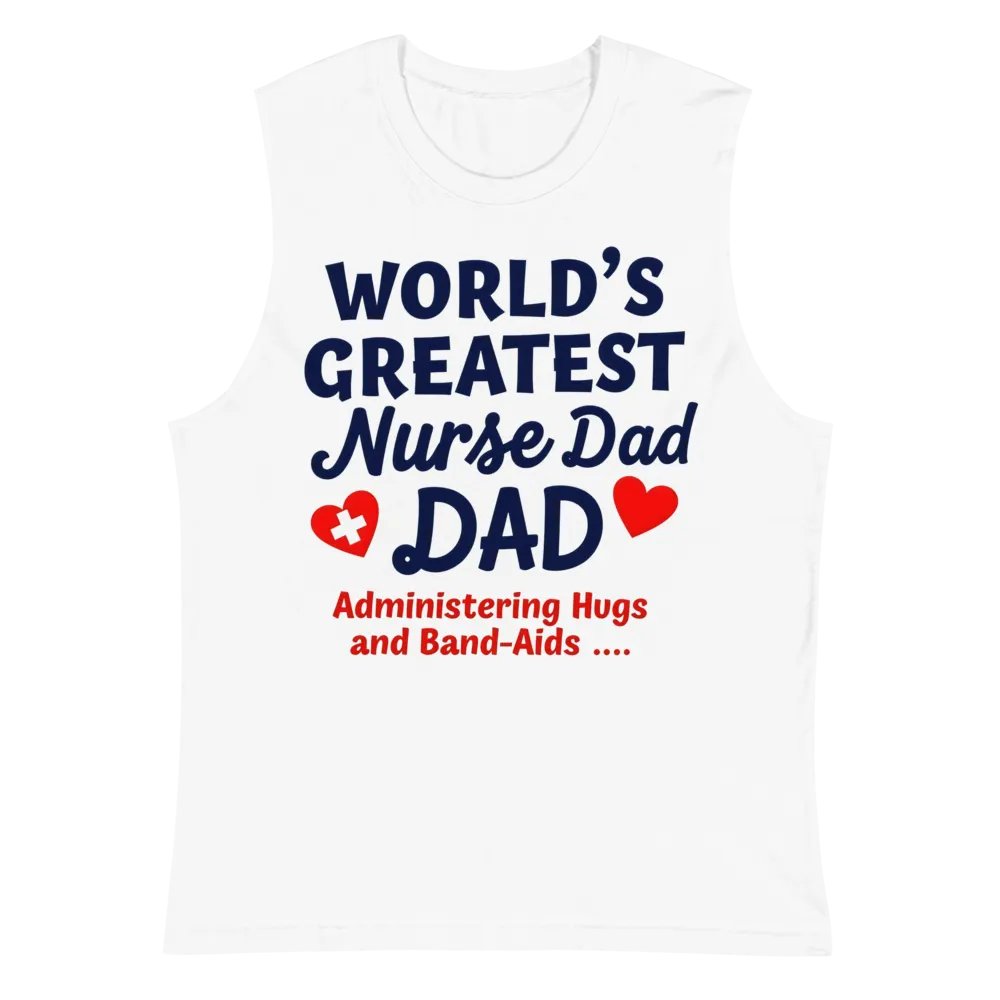 World's Greatest Nurse Dad Muscle Tank product image (2)