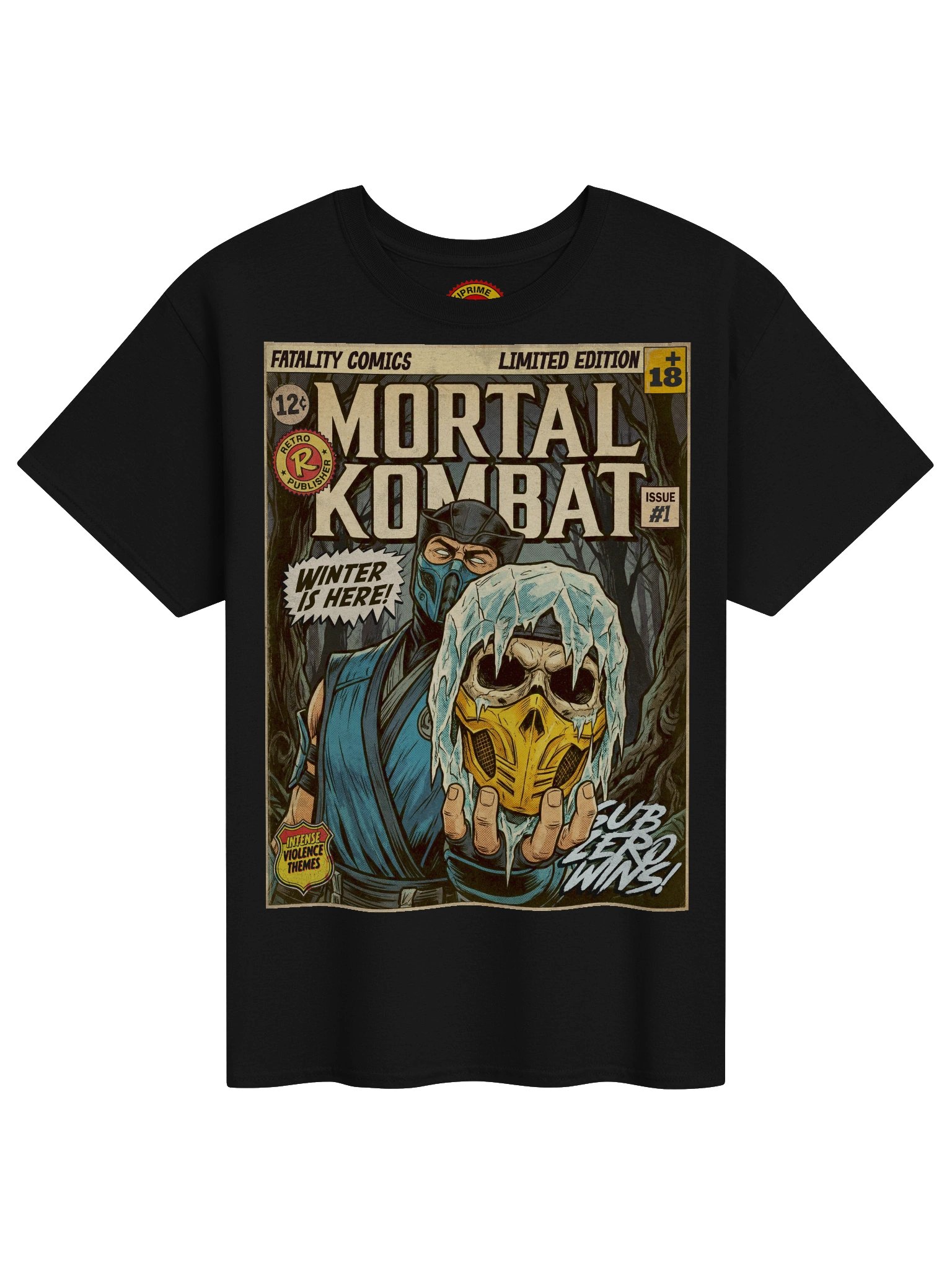 Mortal Kombat Sub-Zero Comic Art T-Shirt product image (1)