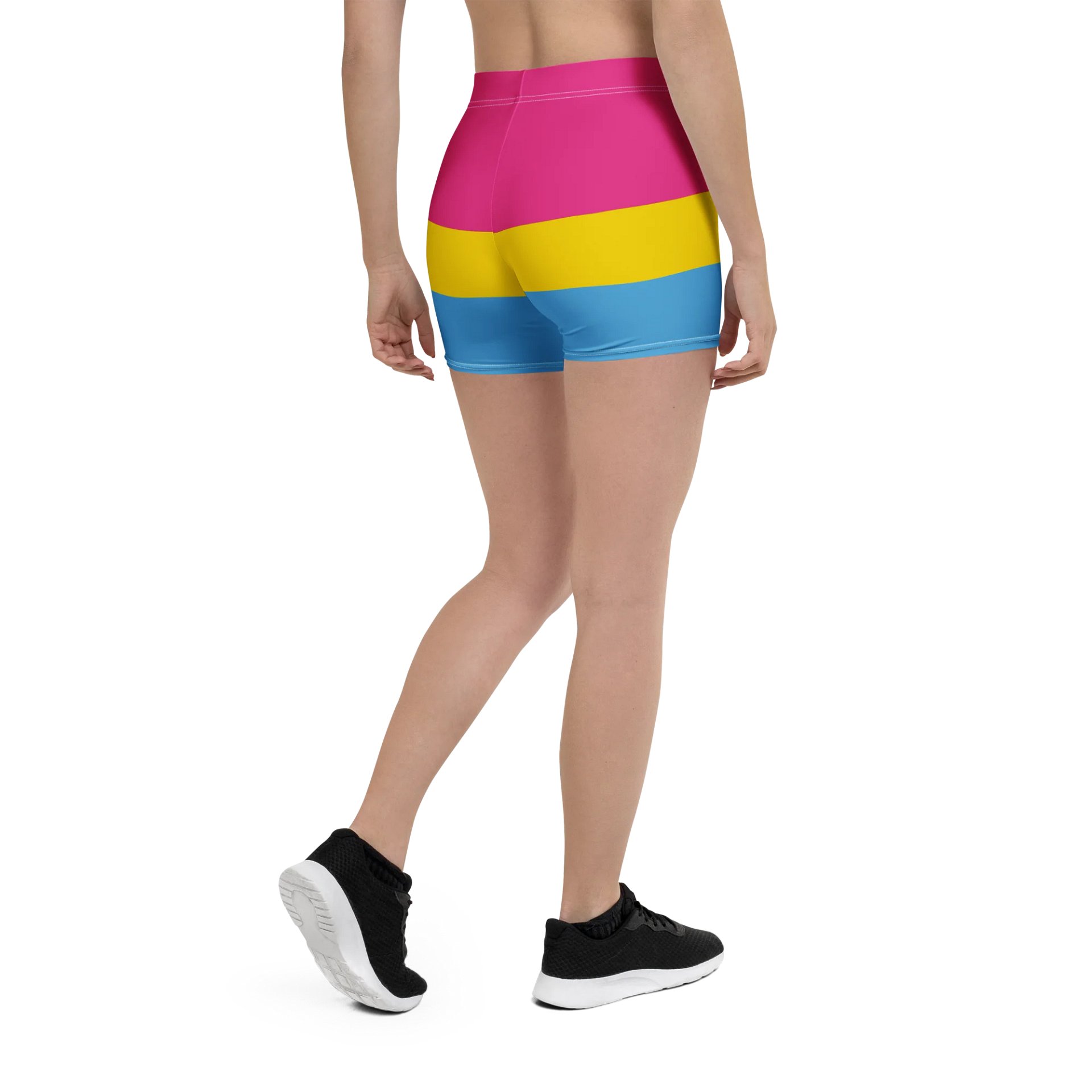 Pansexual Pride Flag Bike Shorts product image (2)