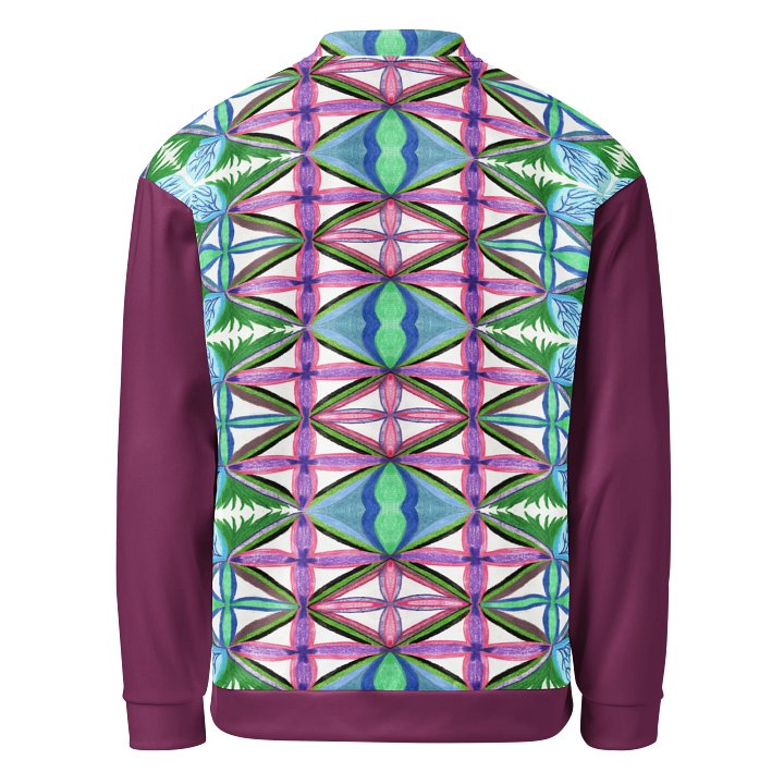 "JadePrism" on Bomber Jacket (maroon accents) product image (2)