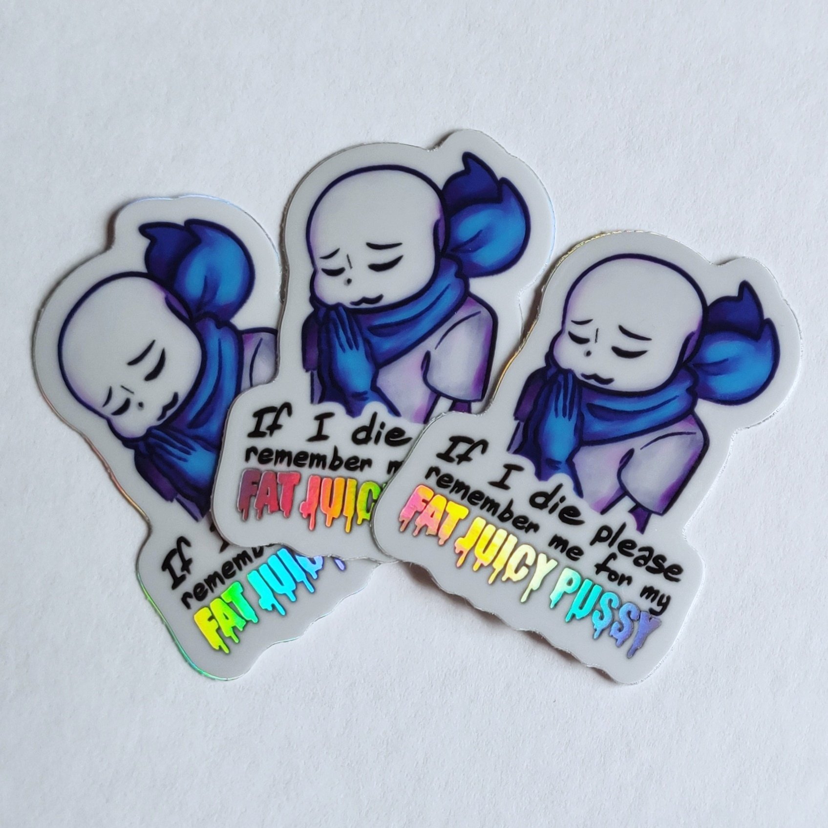 Holographic FAT JUICY Sticker product image (3)