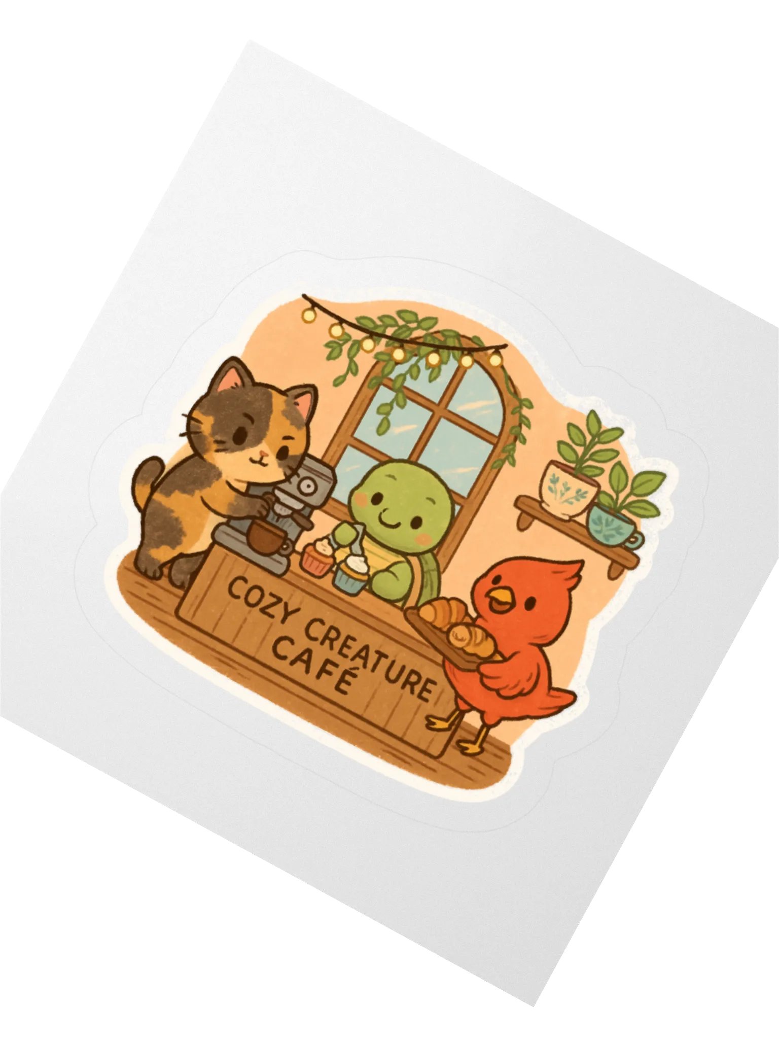 Cozy Creature Café Sticker product image (3)