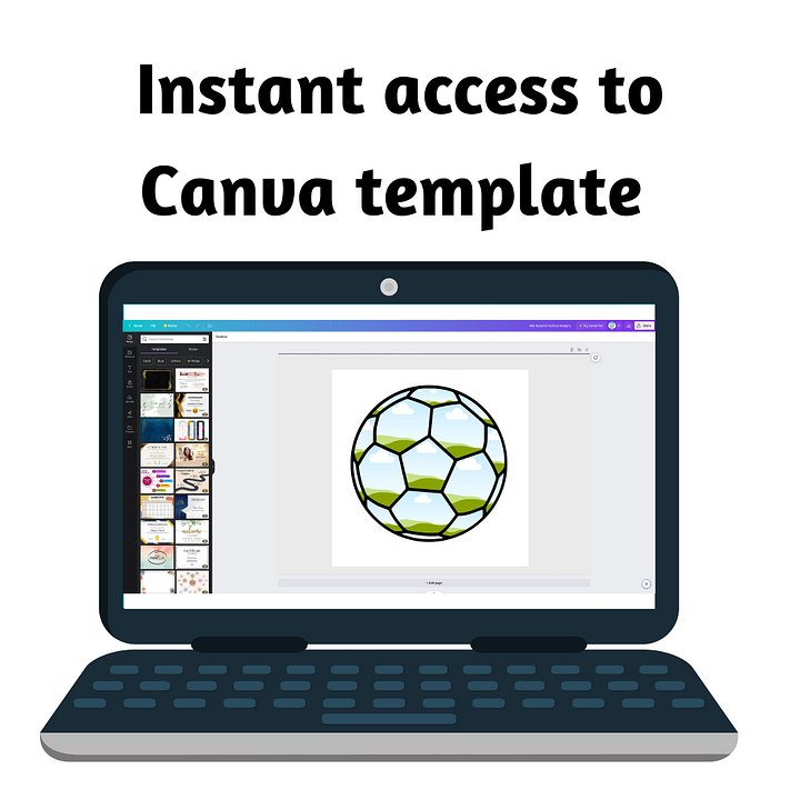 Sports Ball Frames Canva Templates product image (2)