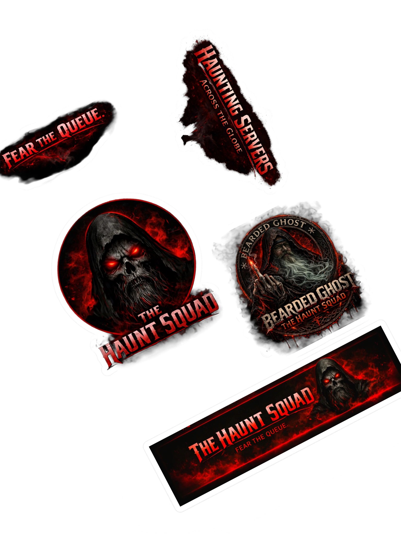 BeardedGhost86 and Haunt Squad Sticker pack product image (1)