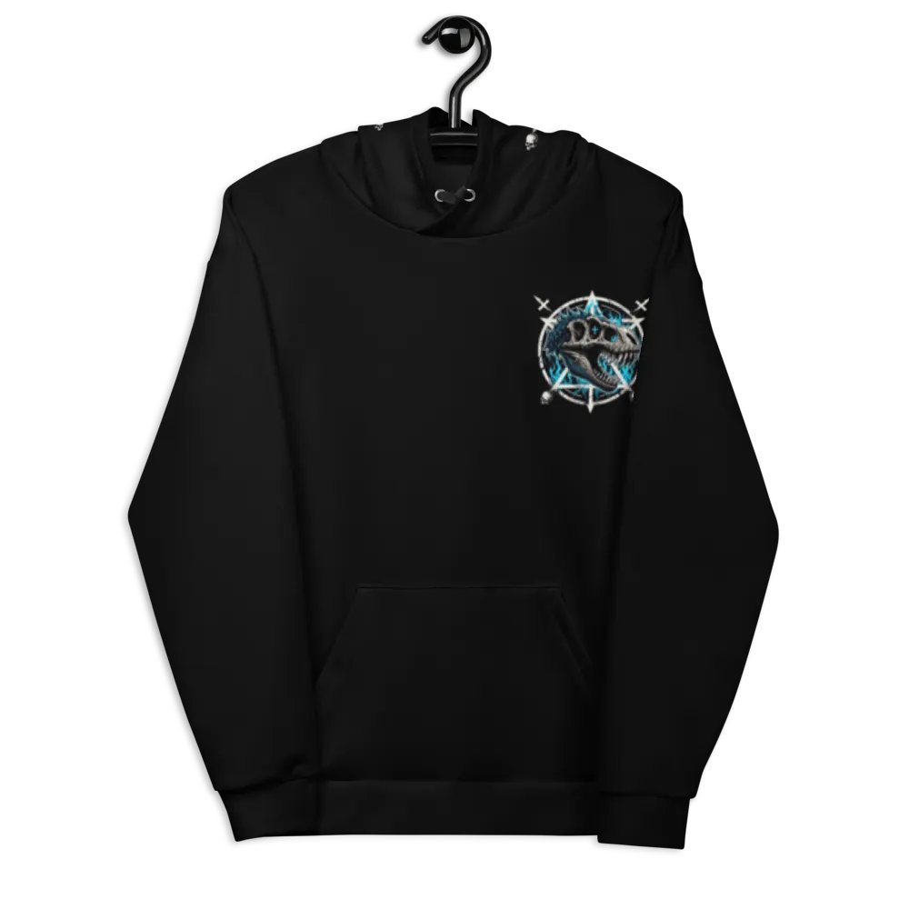 Rock Blue flame all over print hoodie product image (8)