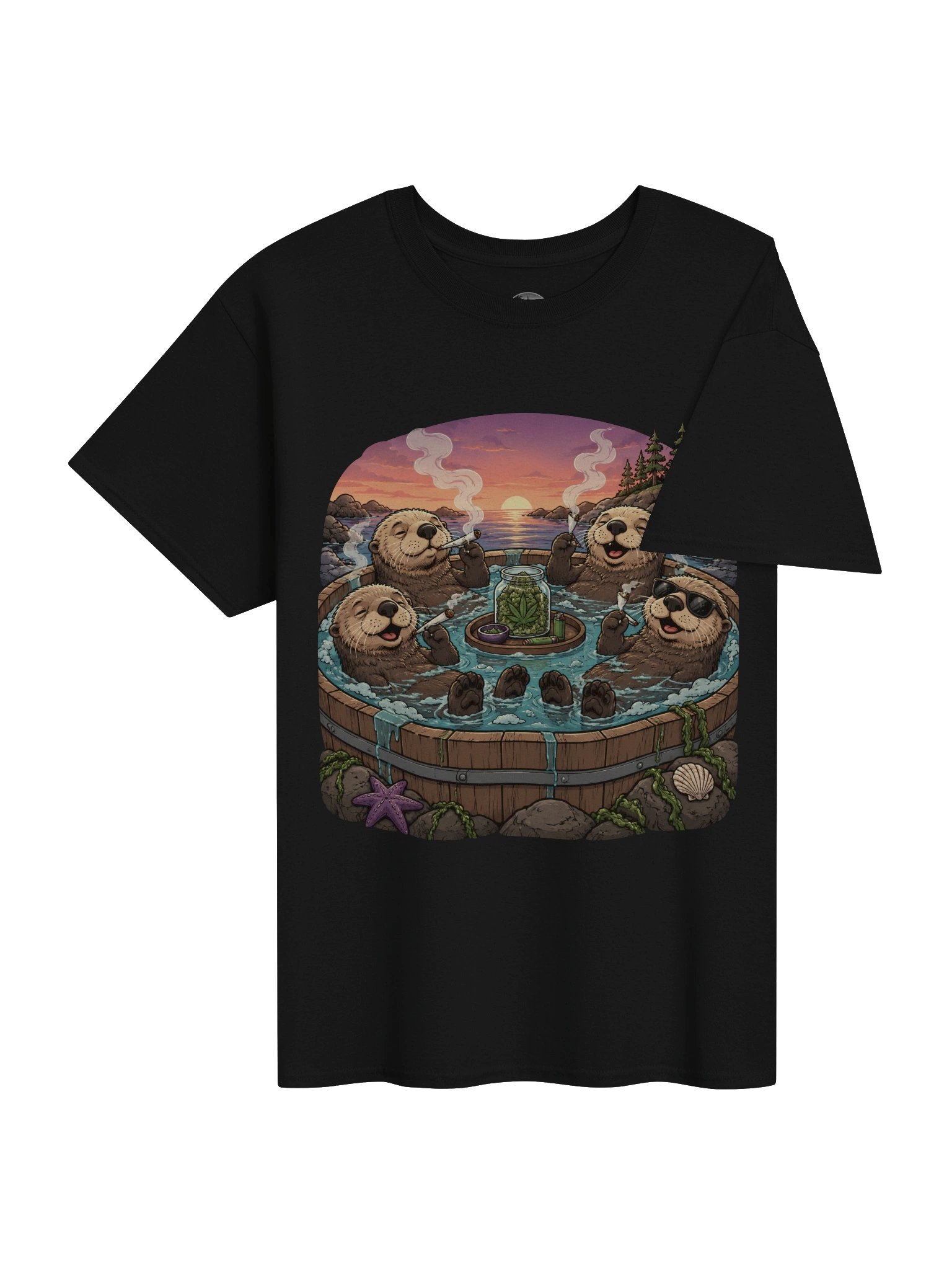 Otters Hot Tub Graphic Tee product image (4)
