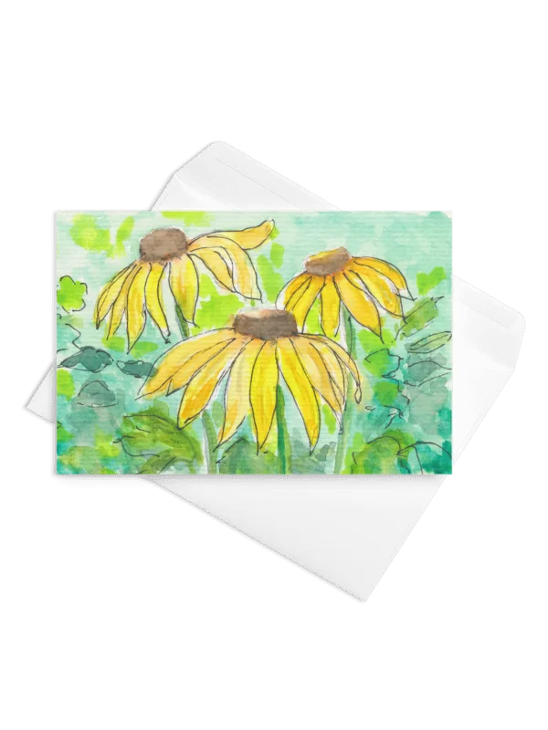 Cornflower Cluster Blank Card product image (1)