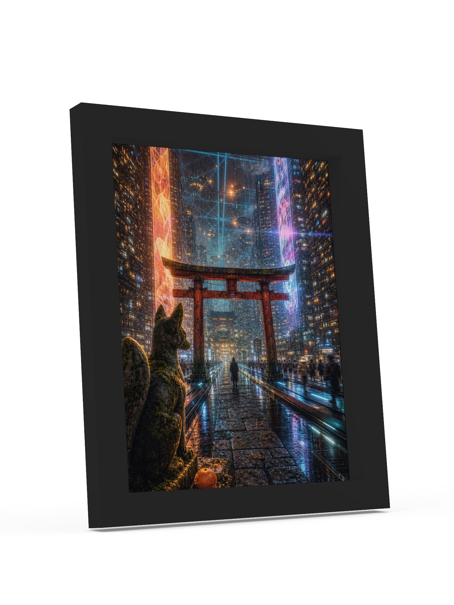 Cyberpunk Shrine Night Poster product image (23)