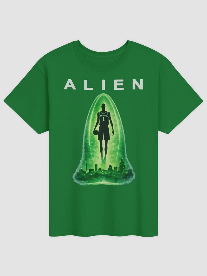 Wemby Alien Abduction Shirt - Victor Wembanyama San Antonio Skyline Graphic Tee product image (1)