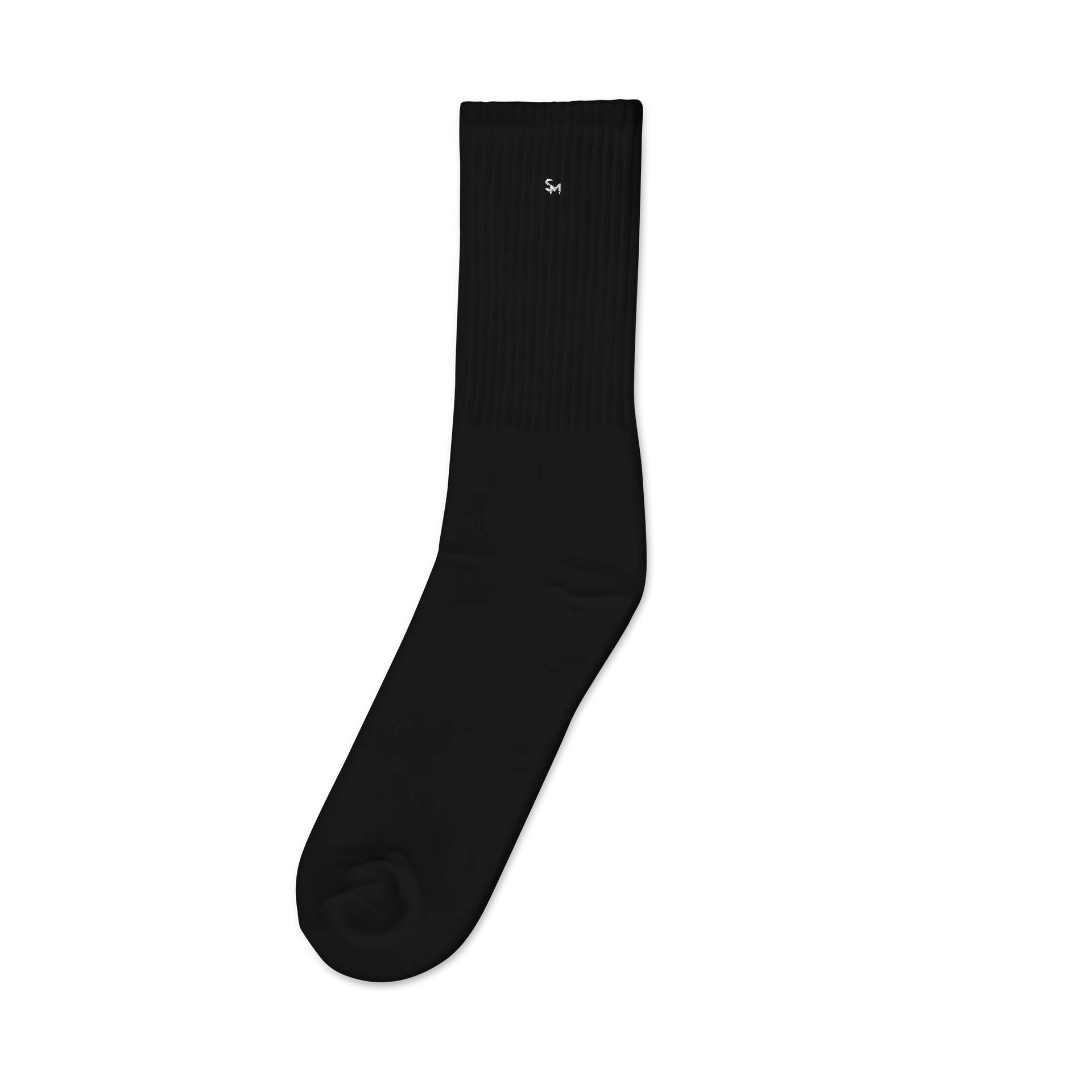 Minimal Pixel Embroidered Crew Socks - 1 Pair product image (1)