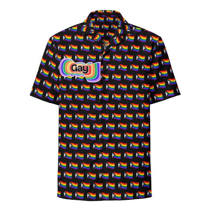 LGBTQIAP2S+ 2025, Rainbow Gay, Button Up Shirt product image (1)