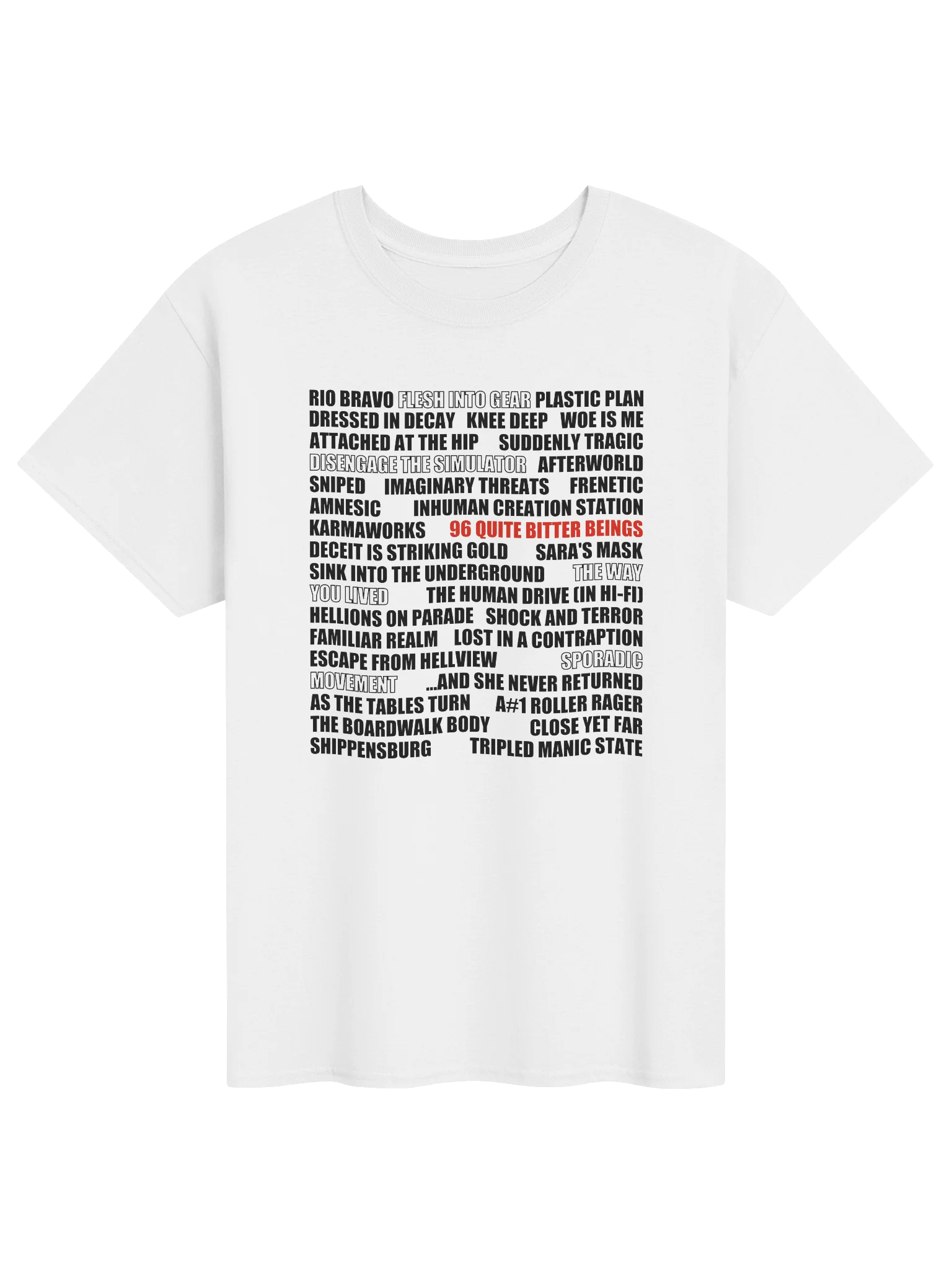 Song Titles - T-shirt product image (1)
