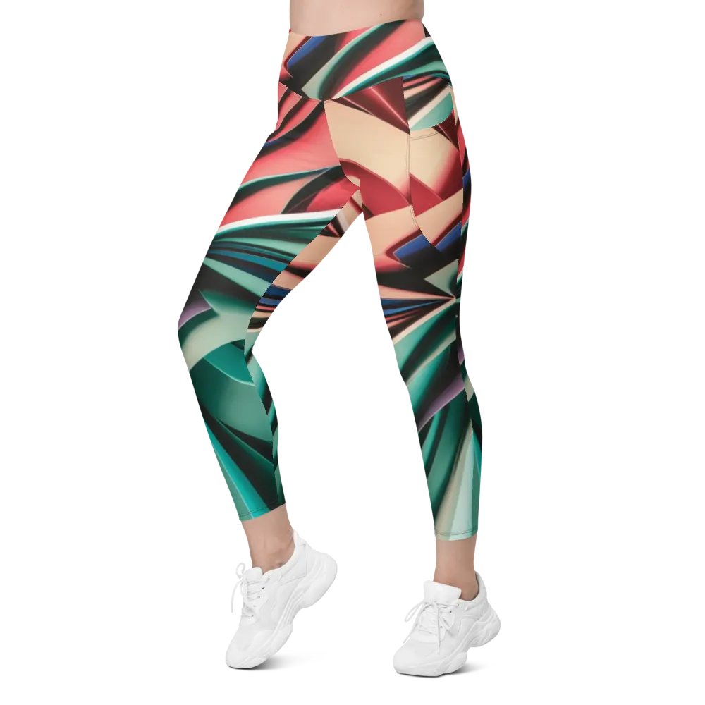 TDS Music Leggings with Pockets in Abstract Geometric Print (2XS-6XL) product image (8)