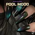 POOL MOOD - Green Teal and Violet High Contrast Magnetic Nail Polish