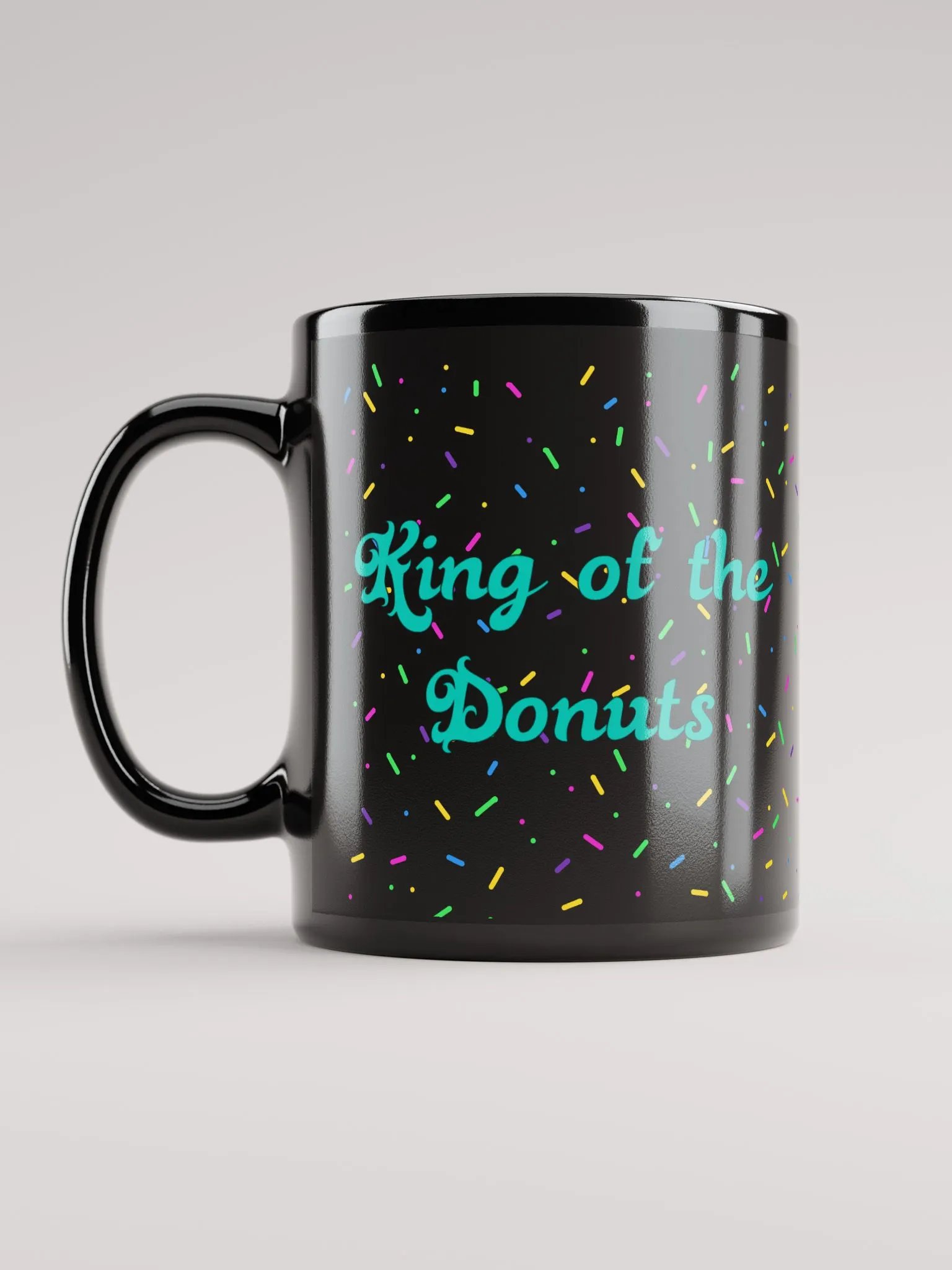 King of the Donuts Black Mug product image (12)