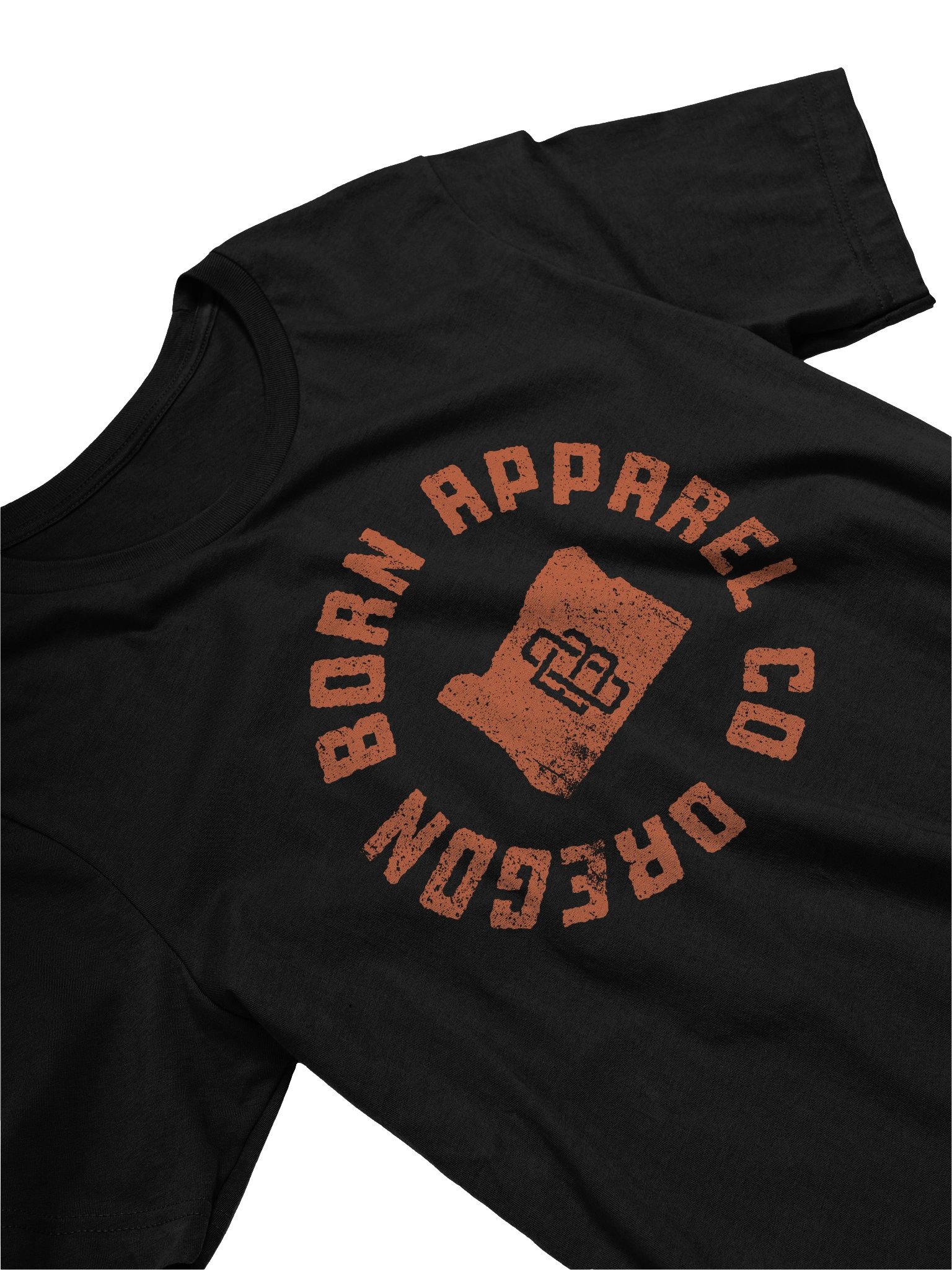 Oregon Born Apparel Co. Stamp Logo Full Chest Tee product image (2)