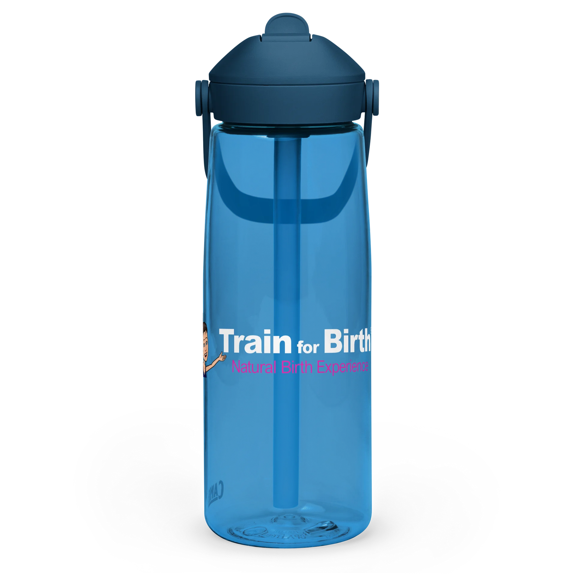 Train for Birth® 25oz CamelBak Thrive® Flip Straw Oxford Blue Water Bottle product image (3)