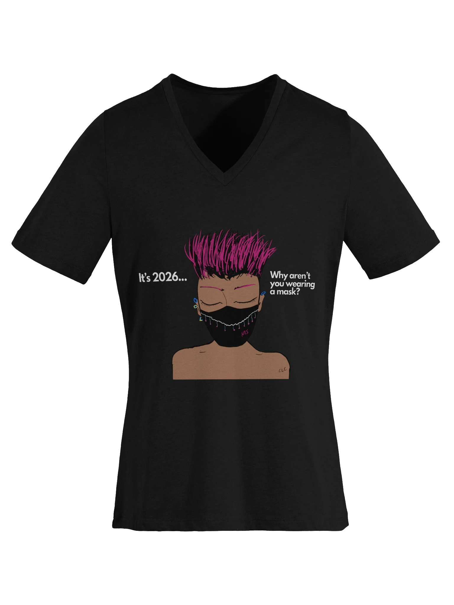 The Real Question v-neck tee product image (26)