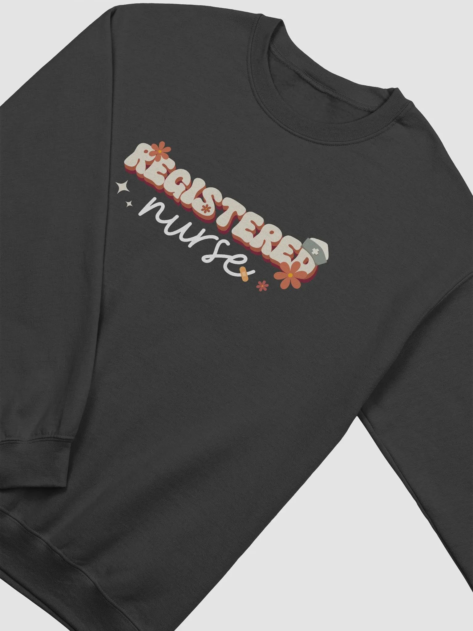 Registered Nurse Retro Sweatshirt - Dark Colors product image (4)