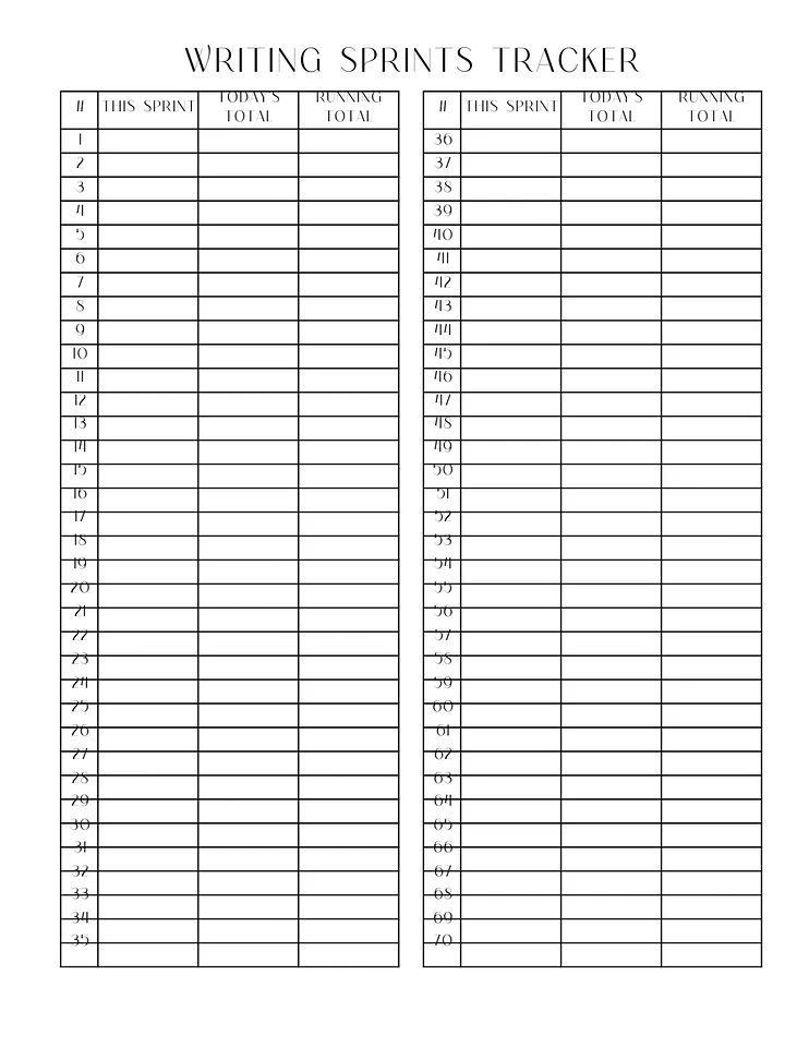 Writing Sprint Tracker product image (1)
