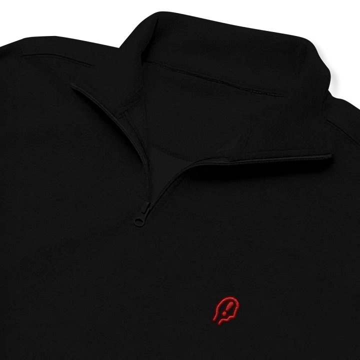 EXCLAIMING MENTALLY (cherry design) embroidered quarter zip product image (1)