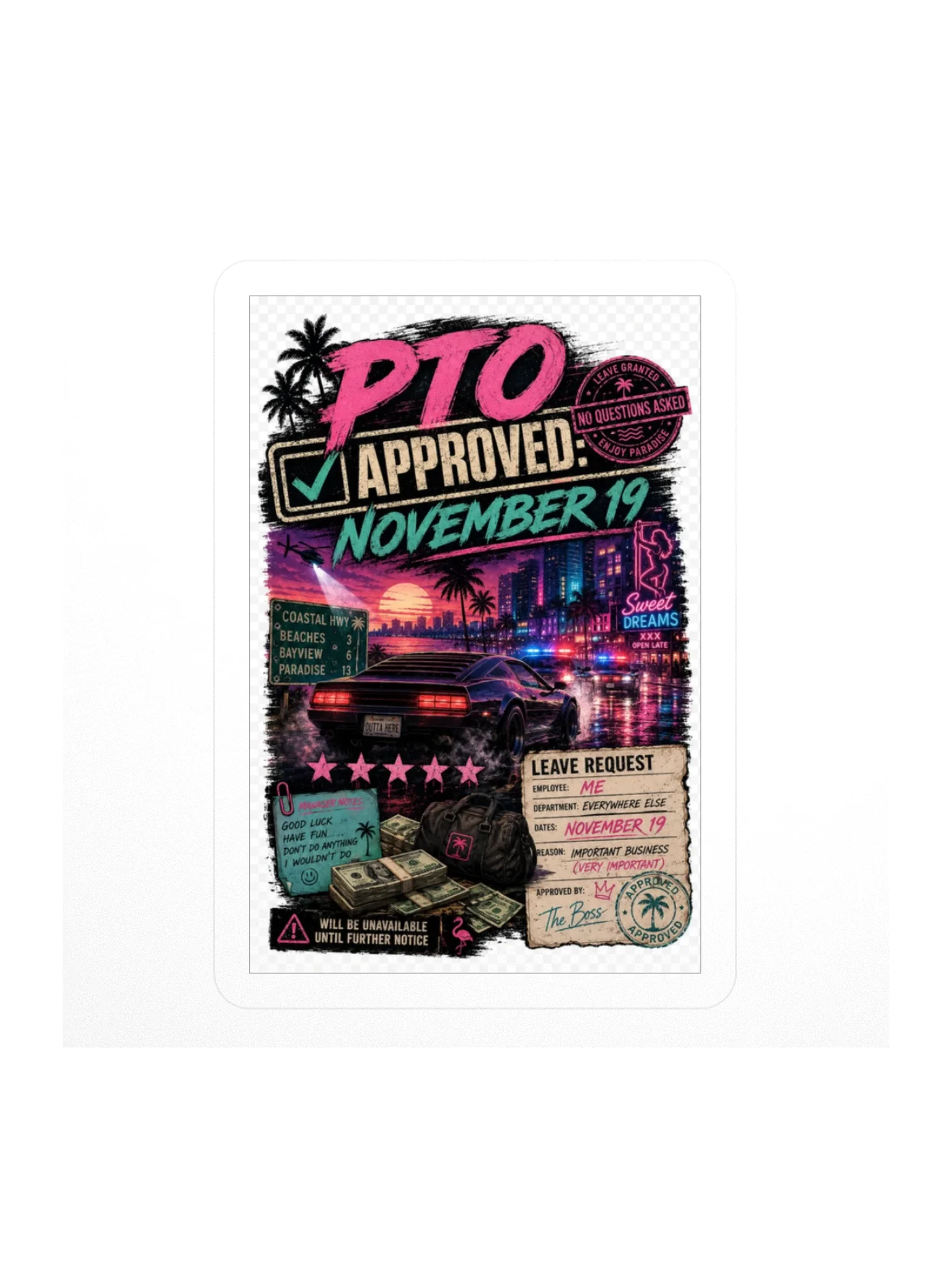 PTO Approved Sticker product preview