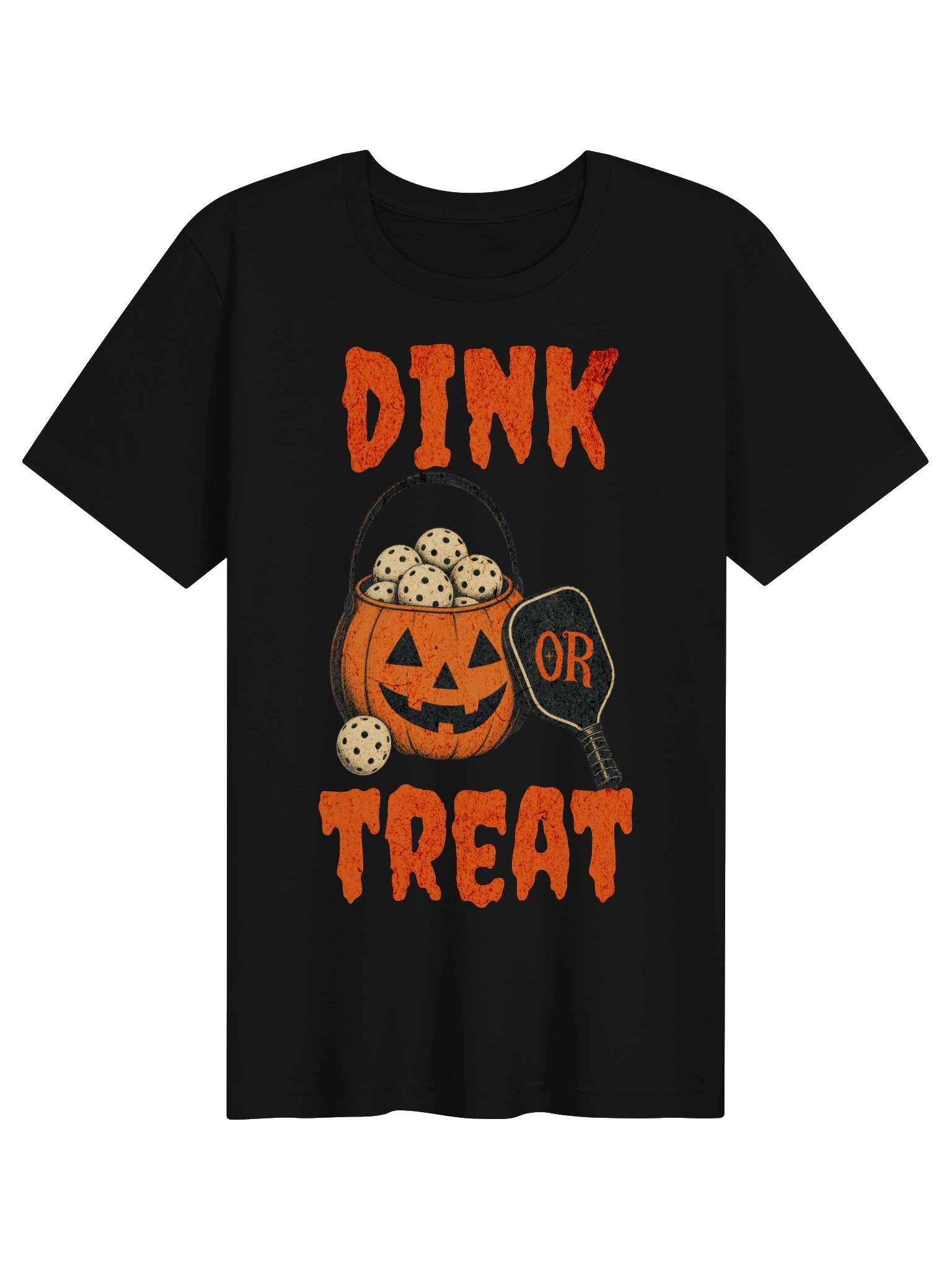 Dink or Treat Halloween Pickleball Tee Funny Gift for Men and Women product image (2)