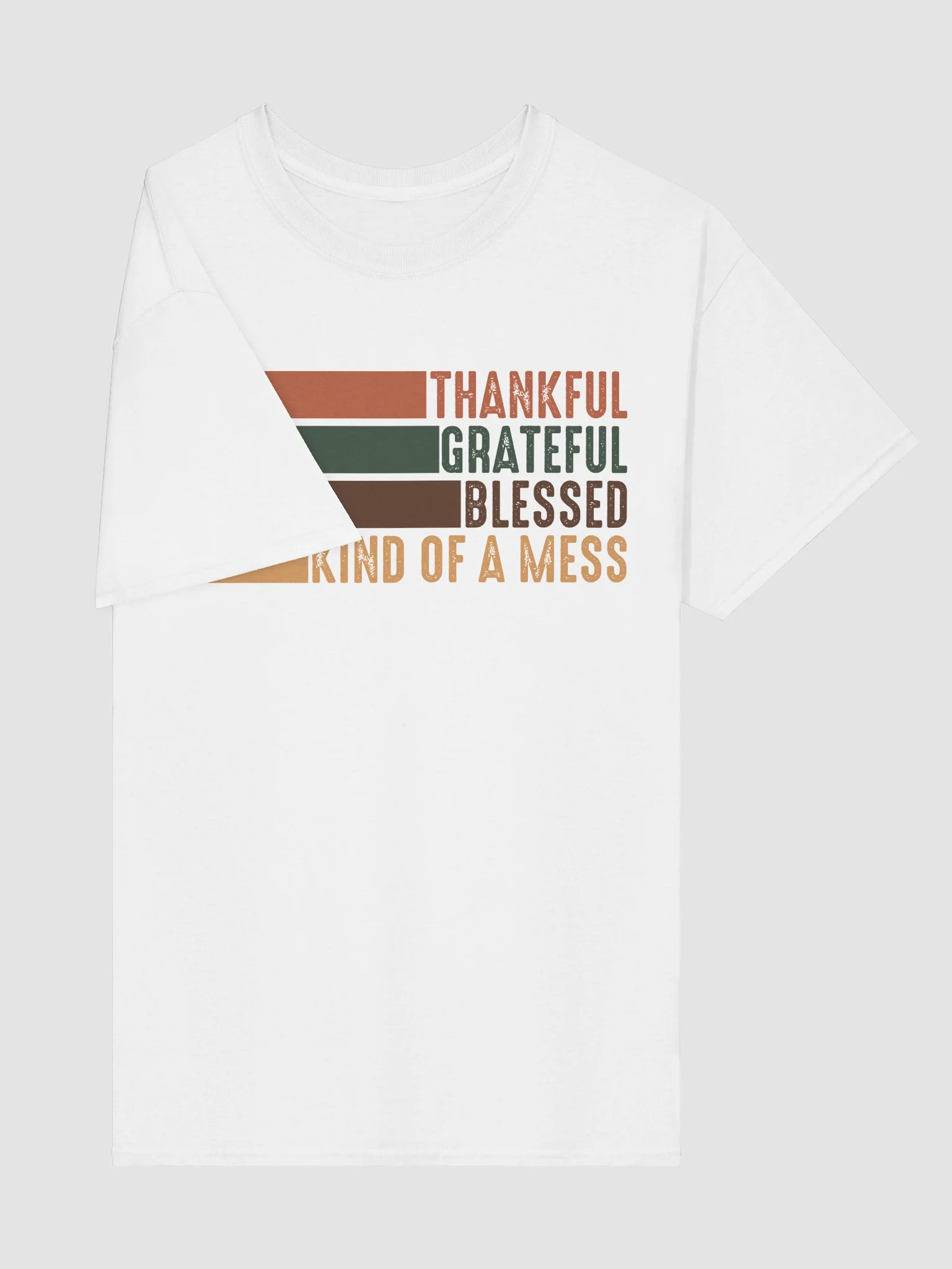 Thankful Grateful Blessed Kind of a Mess Tee product image (100)
