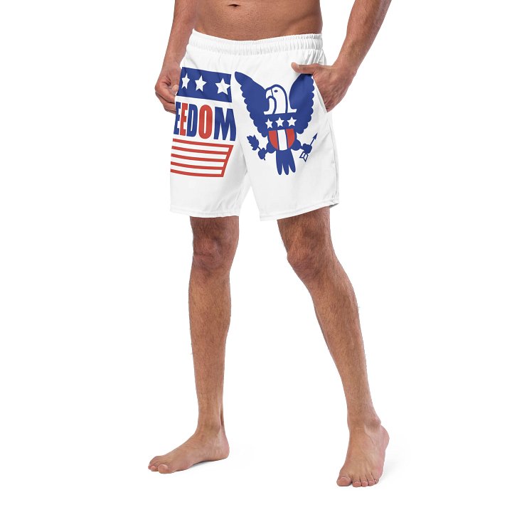 Patriotic Eagle Freedom Swim Trunks product image (2)