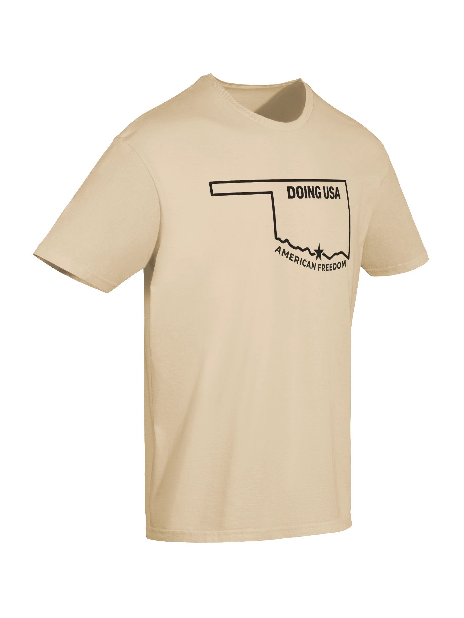 Lake Murray Oklahoma Doing USA Tee | American Freedom Gildan 64000 Softstyle Shirt product image (55)