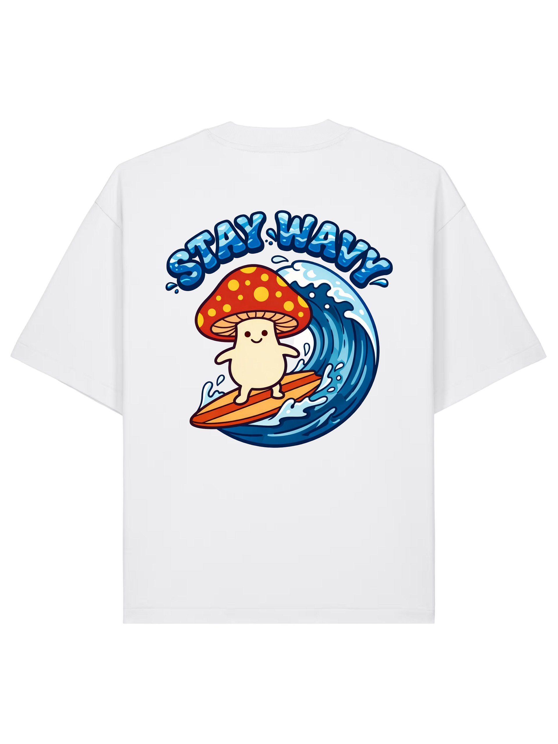 Stay Wavy Mushroom - Oversized Tee product image (2)