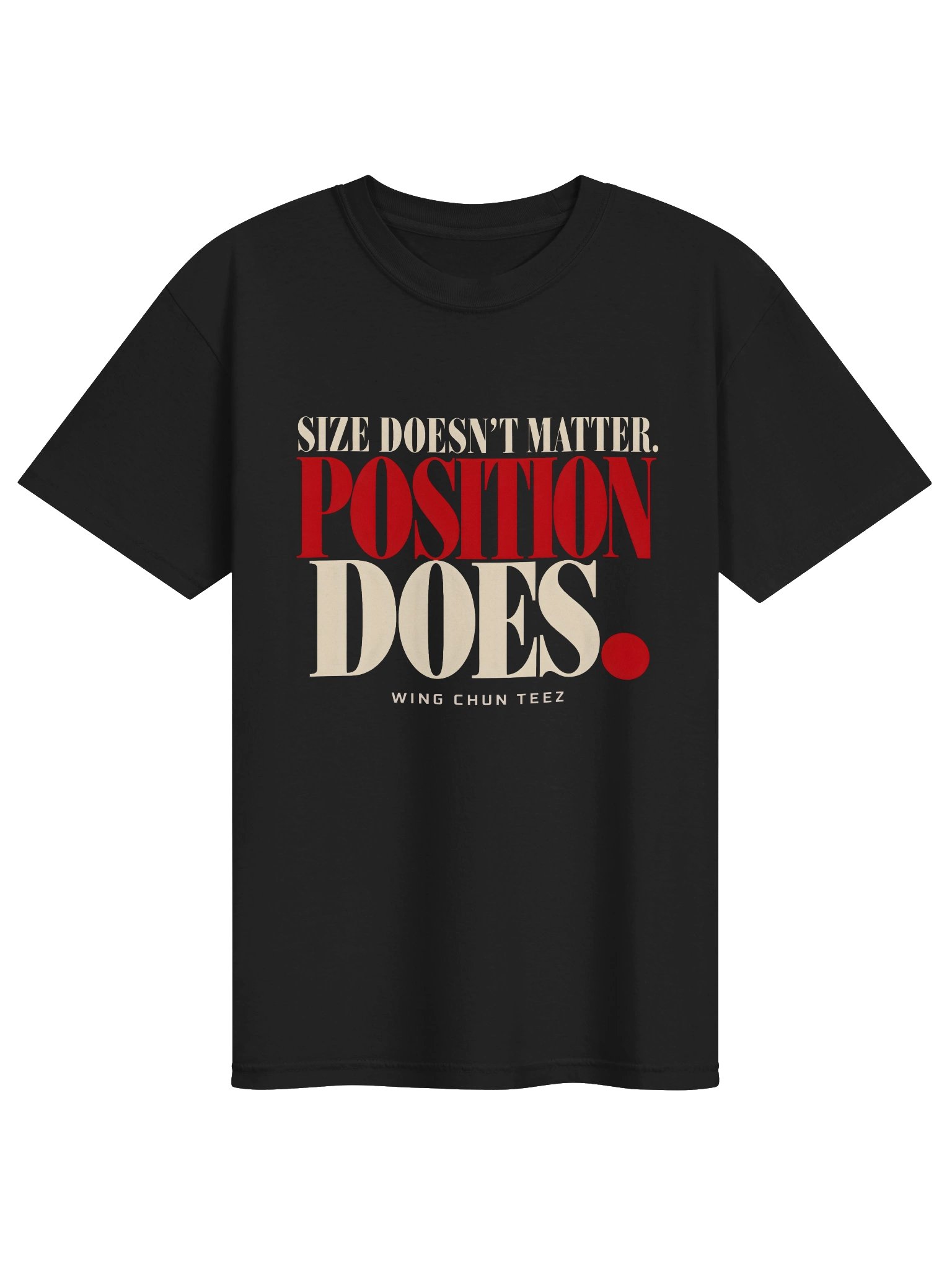 Size Doesn't Matter. Position Does. — Heavyweight Graphic Tee product image (2)