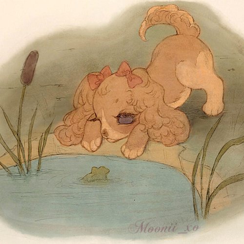 My recently finished piece ♡ 
Wanted to go a little extra and do a mini scenery that would look like something out of a vinta...