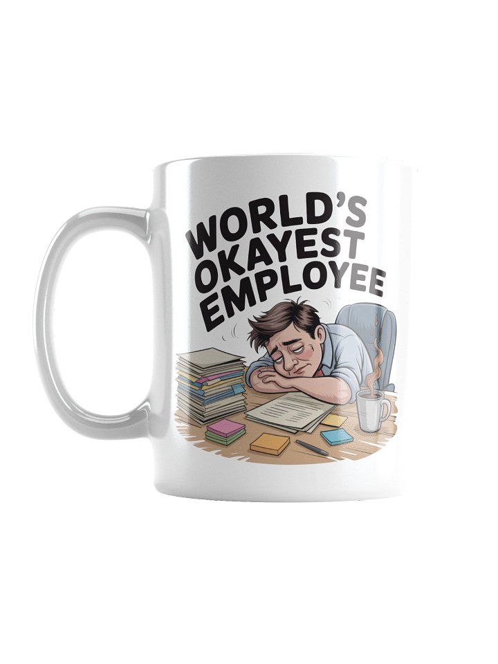 World’s Okayest Employee Funny Office Coffee Mug product image (2)
