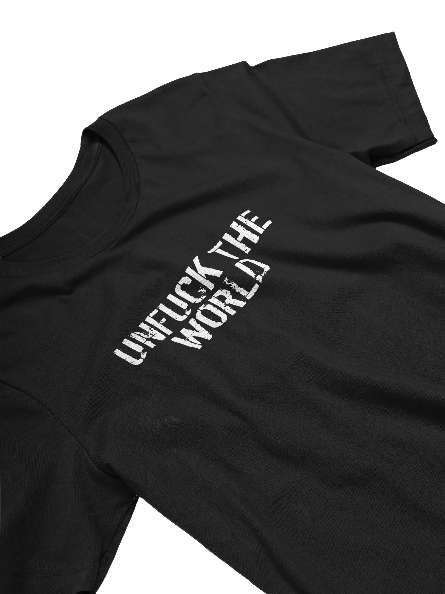 UNFUCK THE WORLD BLACK TEE product image (1)