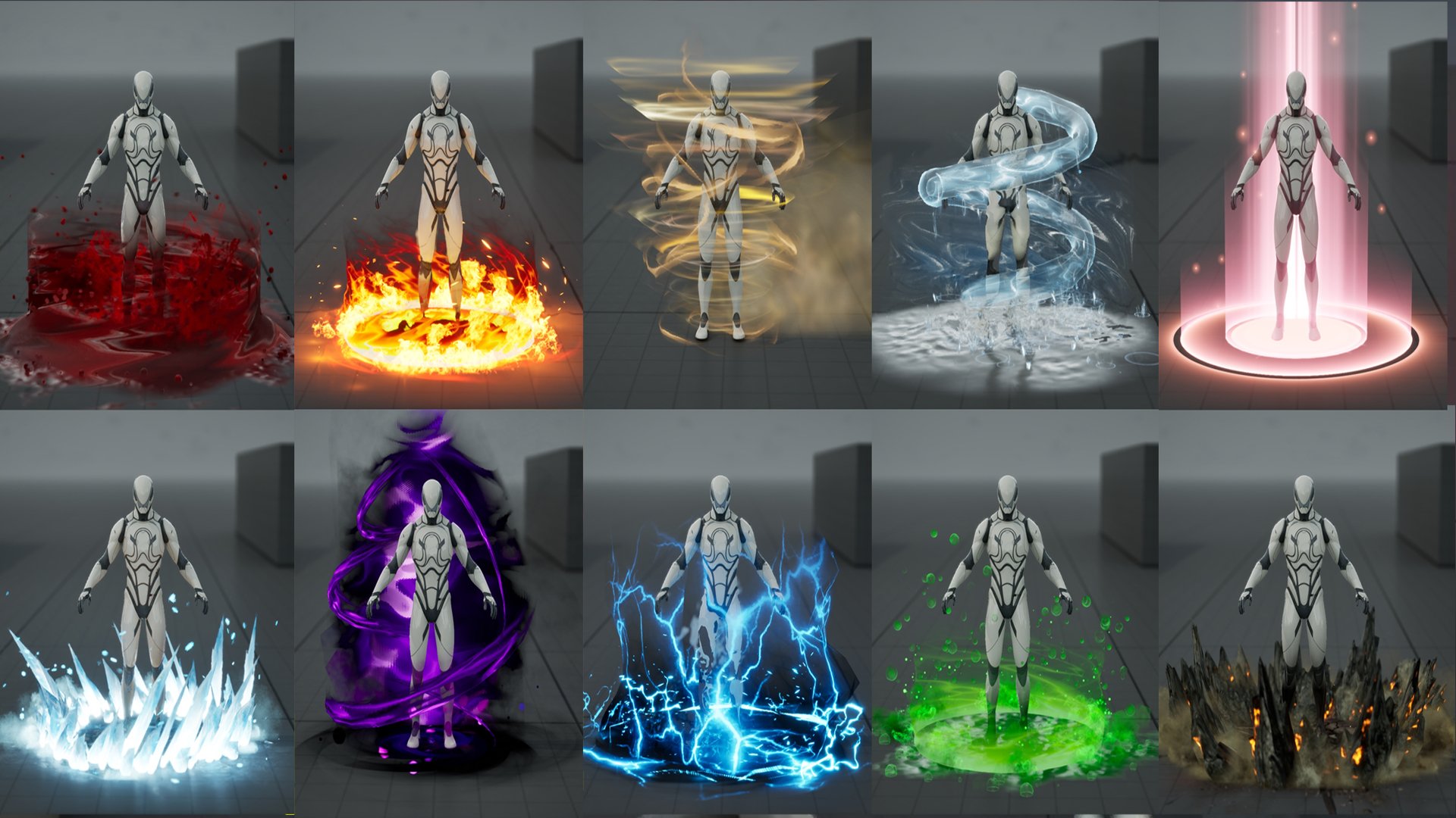 Pro Elemental Aura Pack – 10 Highly Customizable Effects product image (1)