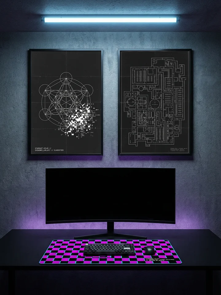 // HARDWARE_SYNC // DUAL_BLUEPRINT_KIT - Simulation Theory Poster Set product image (1)